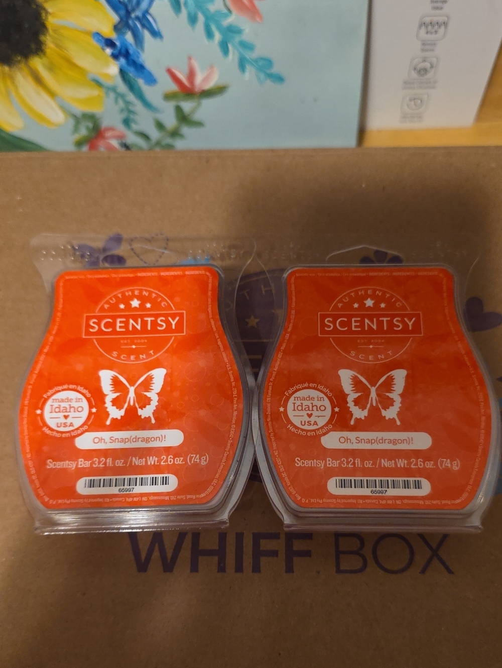 Scentsy Oh, Snap(dragon)! Orange Wax Melt Bars - 2-Pack